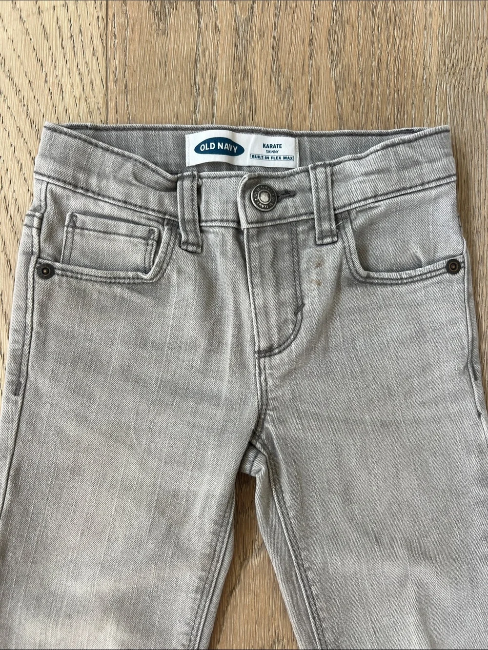 4T Kids Two-Pack Skinny Stretch Jeans - Gray & Light Blue Distressed